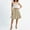 *Yellow, variant on ClodeEU Women's Drawstring High Waist Button A Line Midi Skirt,Casual Flared Vintage Pleated Skirts Gray,Womens Plus S