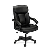 UPC 800011145581 product image for basyx by HON Leather Executive Chair - High-Back Computer Chair for Office Desk, | upcitemdb.com