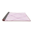 thumbnail image 2 of Ahgly Company Indoor Round Solid Pink Modern Area Rugs, 5' Round, 2 of 4