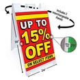 thumbnail image 2 of Up To 15 Percent Off On Select Items (24" X 36") Deluxe A-Frame Signicade, Includes 2 Removable Panels & Stand, 2 of 4