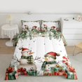 thumbnail image 2 of Castle Fairy 3-Piece Queen Snowman Xmas Bedding Comforter Set, 2 of 8
