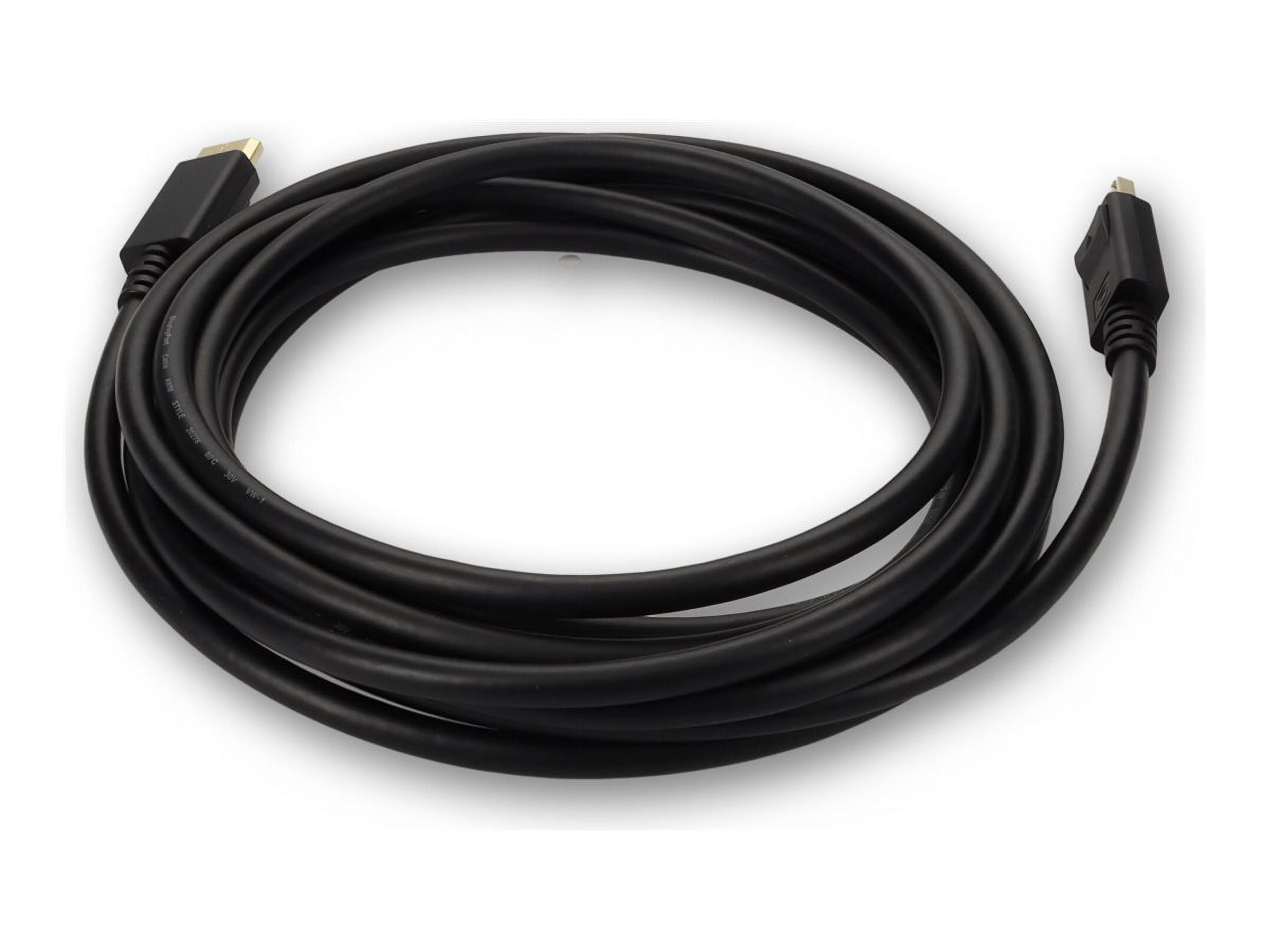 AddOn 15ft DisplayPort Male 1.4 to DisplayPort 1.4 Male Black Adapter Cable 8K 60Hz