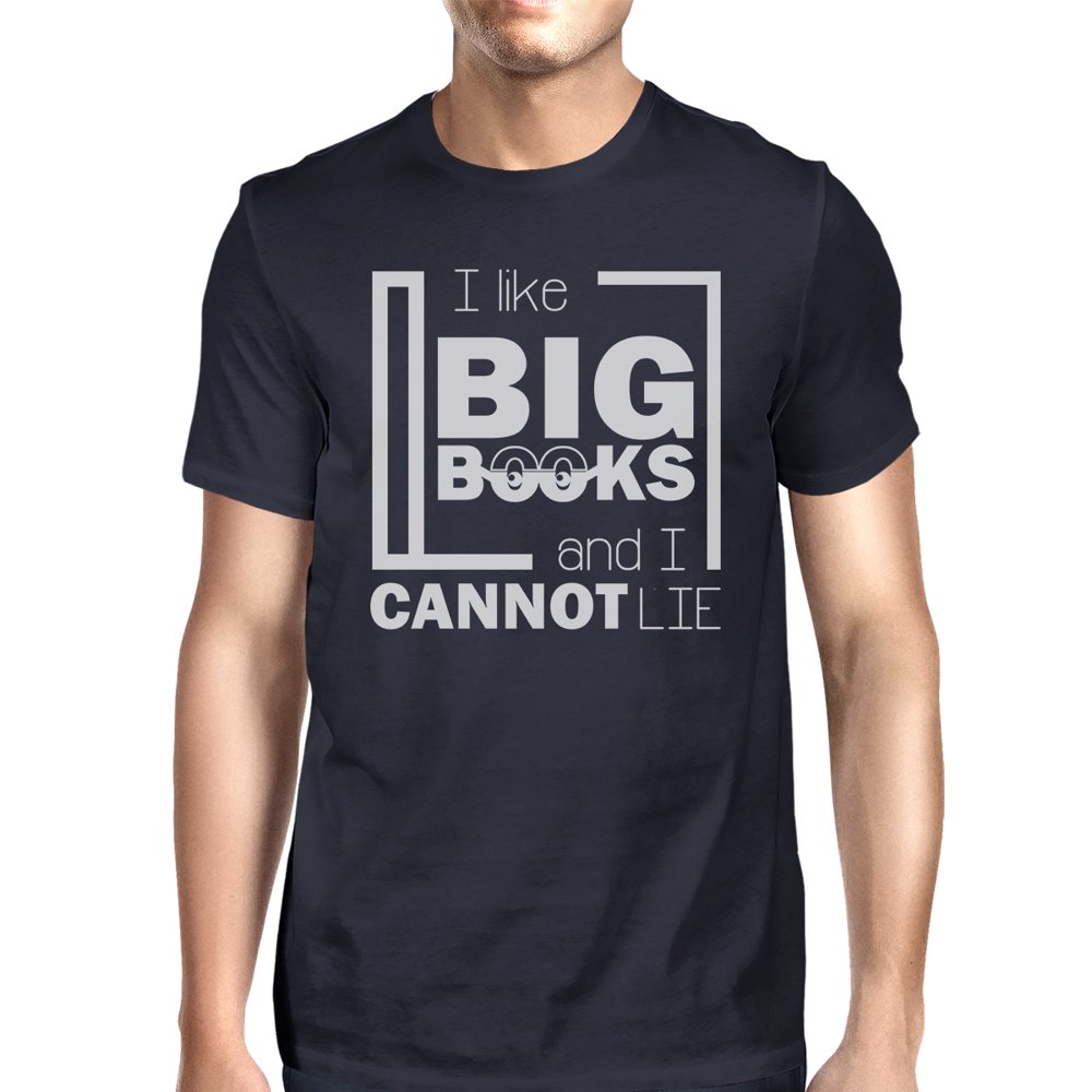 365 Printing - I Like Big Books Mens Navy Funny Book Lover Gift T-Shirt
