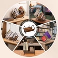 thumbnail image 2 of PUERSI Vinyl Record Storage Rack, 80 LP Record Storage Holder, 1 Tier Vinyl Display Shelf with Adjustable Divider, Vinyl Record A, 2 of 6