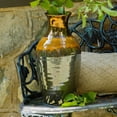 thumbnail image 4 of Claybarn USA Claybarn Patina Metallic Ombre Stoneware 17" Sienna Lipped Vase, 4 of 4