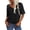 501_Black, variant on ​Women's V-Neck Half-Sleeve Casual T-Shirt – Breathable Polyester-Spandex Solid Basic Top​ Grey