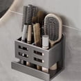 thumbnail image 5 of Organizador de Baño de Pared, Impermeable, Sin Descarga, con Drenaje, para Cepillos de Dientes, Peines, Cosméticos, Secador de Pelo, Organizador, 5 of 5