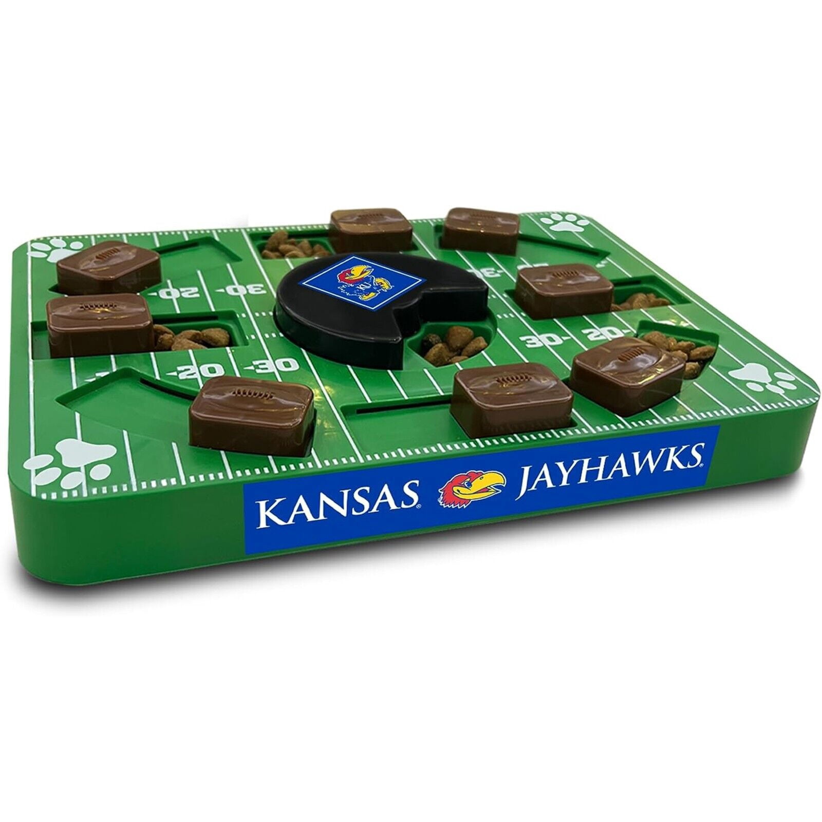 Pets First NCAA Kansas Jayhawks Puzzle Toy, Puzzle Treat Dog Toy, Interactive Dog Treat Toy, Dog Puzzle Feeding Slow Toy