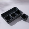 thumbnail image 3 of maskred 8x Grey Convenient And Practical Stationery Storage Box For Desk Durability PP Organizer Kitchen light grey, 3 of 6