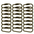thumbnail image 3 of Lot de 24 Mousquetons de Verrouillage à Anneau en D Porte-Clés Mini pour Clés Cadeaux Crochets Verrou à Ressort Mousquetons d'Escalade Pinces Support Cadeaux pour Voyager Bronze, 3 of 6