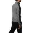 thumbnail image 4 of Ma Croix Men's Active Slim Fit Track Jacket with Button Sleeve Accents, 4 of 7