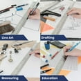 thumbnail image 4 of Pacific Arc Stainless Steel Ruler with Inch and Metric(mm), Non Skid Cork or Rubber Back, 4 of 5