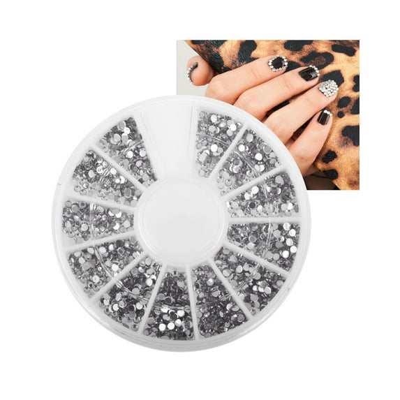 Zodaca Nail Art Tips 1.5mm 3D Crystal Giltter Bling Rhinestones Decoration Manicure Beauty DIY Jewels 1200pcs