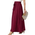 thumbnail image 3 of Cueply Long Skirts for Women Summer Maxi Skirt Elastic High Waist Tie Fashion Beach Dress with Pockets, 3 of 7