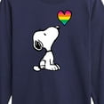 thumbnail image 3 of Peanuts - Snoopy Rainbow Heart - Toddler & Youth Long Sleeve Graphic T-Shirt, 3 of 6