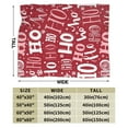 thumbnail image 3 of Kll Fleece Blanket Plush Throw Blanket Ho Pattern Funny Christmas,Soft Fuzzy Cozy Flannel Blanket For Couch Sofa Bed.(80"X60"), 3 of 9