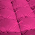 thumbnail image 3 of D.N.G. BEDDINGS Luxurious 3 Piece Pom Pom Half Pinch Pleated Comforter Set, 800 Thread Count, 100% Egyptian Cotton, White Vintage Pom-Pom Fringe Super Soft (Super King Size Solid Hot Pink Color), 3 of 4