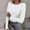 White, variant on Womens Long Sleeve Stretch Crewneck Ribbed T Shirt Fitted Casual Basic Tops Summer Shirts for Women Womens Lightweight Long Sleeve Shirt Jr Fall Fashion Long Sleeve Cheer Shirt Short Sleeve Tee Shirt