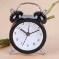 thumbnail image 3 of Mini reloj de alarma de metal para niños de escritorio redondo con número de marcación de dibujos animados (negro) Tmvgtek Para estrenar, 3 of 6