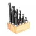 thumbnail image 4 of Kit de herramientas de fresado CNC de 12 piezas, tipo F1, de 5/8 pulgadas, con accesorios de hardware gruesos de acero de alta velocidad., 4 of 11
