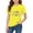 Yellow, variant on CPNG Children's Girls and Boys Fifth Grade T Shirt Letter Print Loose Fit Tees Summer Casual Short Sleeve Round Neck T-Shirt