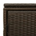 thumbnail image 4 of vidaXL Garden Storage Cabinet Brown 110x55x60.5 cm Poly Rattan, 4 of 5