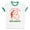 White/Kelly Green, variant on Santa I Saw That You Nasty Ringer Tee Shirt Unisex Large White/Black
