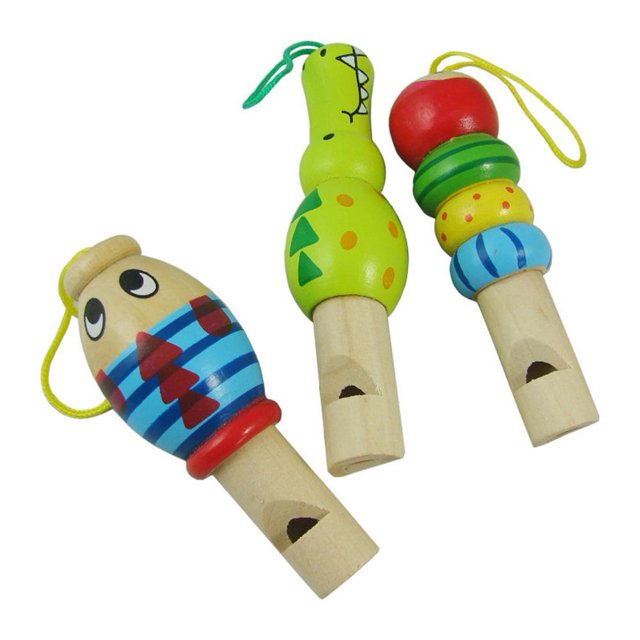 Juguete educativo del instrumento de música del silbato animal de la historieta de madera para el niño del bebé Ndcxsfigh Nuevos Originales