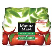 Minute Maid 100% Apple Juice, 6 CT, 10 Oz - 60 Oz (Pack of 36)