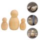 thumbnail image 5 of 2 muñecos de madera sin terminar, figuras de madera para pintar, muñecos de madera en blanco, muñecos de madera decorativos sin terminar, muñecos para pintar, 5 of 8