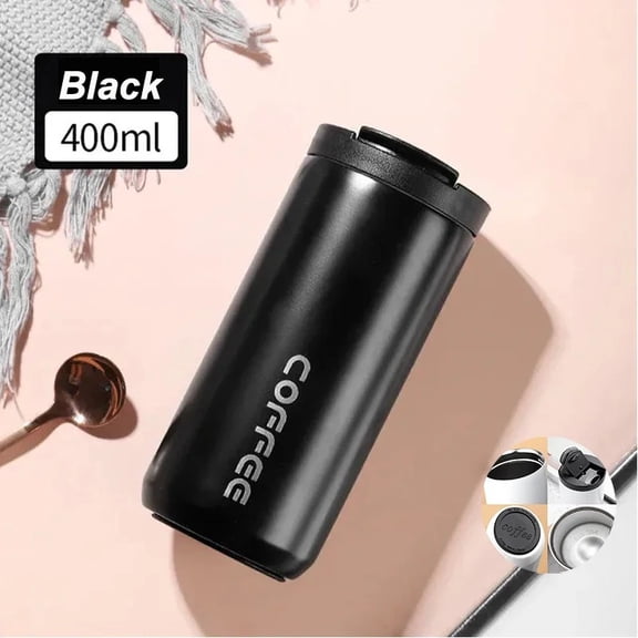 Stainless Steel Coffee Thermos Bottle, Thermal Mug Leakproof Car Vacuum Flask, Travel Portable Insulated Bottle