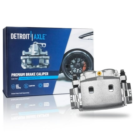 Detroit Axle - Front Right Brake Caliper w/Bracket Replacement for 2004 2005 2006 Ford E-150 Club Wagon Econoline