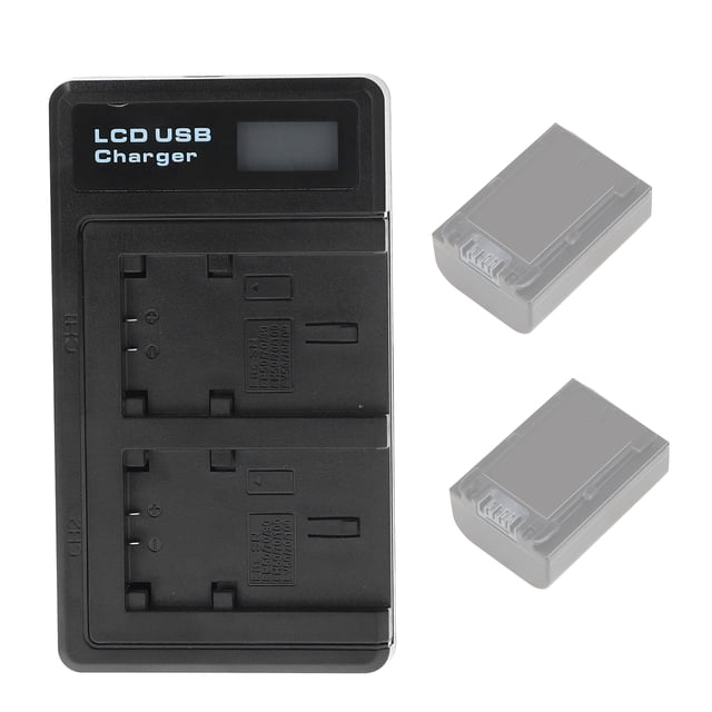 Batería para cámara ANGGREK Doble con interfaz USB portátil para viajes al aire libre