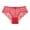 Red, variant on Ladies' Lace Sexy Seamless Transparent Panties - Plus Size, Cotton Crotch, Breathable, Suitable for Daily/Beach/Club Wear