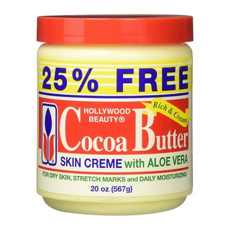 Hollywood Beauty Cocoa Butter Skin Creme With Aloe Vera, 20