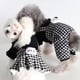 thumbnail image 4 of Autumn Winter Pet Clothing Plaid Design Black Grey Color Cotton Skirt and Jumpsuits for Choice Warm Cotton Padded Pet Clothes ShopWise Round, 4 of 6