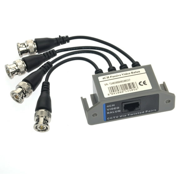 Video portátil de 4 canales BNC a UTP RJ45 4CH Transceptor de video balun pasivo para cámara CCTV