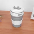 thumbnail image 5 of 500ml Silicone Collapsible Coffee Cup Portable Teacup Water Cups Mug for Indoor Outdoor Grey, 5 of 5