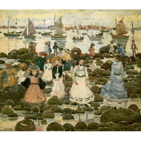 Low Tide Beachmont Poster Print By Maurice Brazil Prendergast Item Varpdx373895 Walmart Com Walmart Com