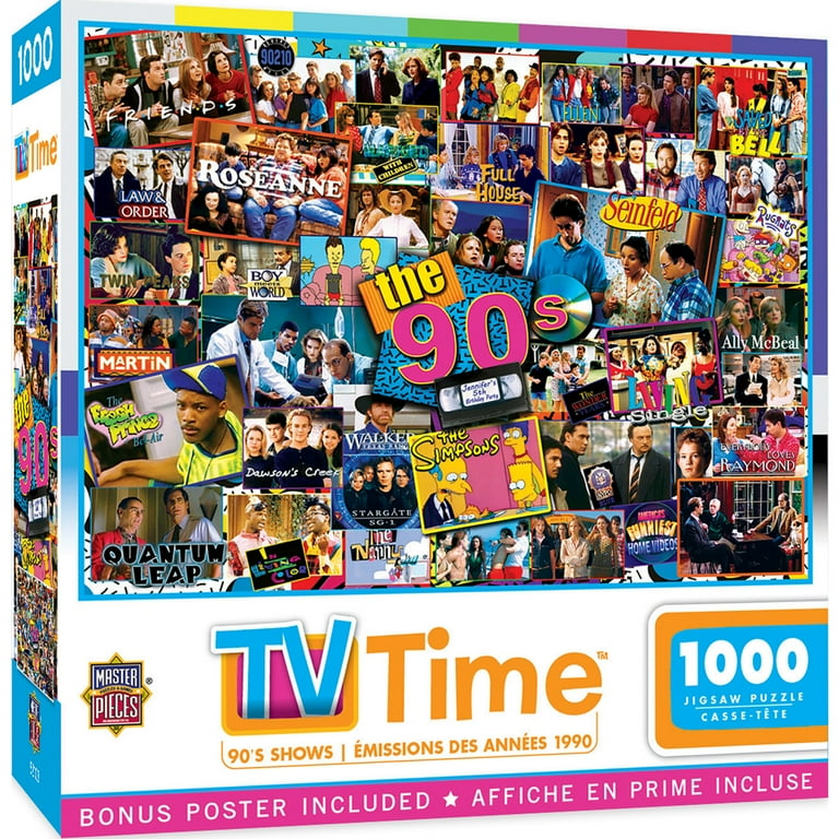 MasterPieces 1000 Piece Jigsaw Puzzle - Nostalgic 90s TV Shows for