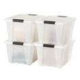 thumbnail image 1 of IRIS USA 30 L Plastic Storage Box with Lid and Latches - 4 Pack - BPA-Free, Discreet Organizing Solution, Durable Nestable Stackable Containers, Secu, 1 of 7