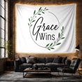 thumbnail image 6 of Consists Typographic With Botanical Arrangement Solid, Inspirational Illustration for Art Lovers, Wall Decor, Mother's Day Gift, Tapestry Wall Hanging for Dorm and Living Room, 6 of 7
