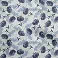 thumbnail image 1 of oneOone Cotton Cambric Dark Navy Blue Fabric Florals Craft Projects Decor Fabric Printed By The Yard 42 Inch Wide, 1 of 6