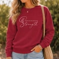 thumbnail image 3 of Jollimate Women's Christian Faith Sweatshirt, Minimalist Scripture Flower Graphic Crewneck Holiday Gift, 3 of 6