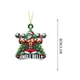 thumbnail image 2 of YOHAVEN Christmas Tree Ornaments Santa Claus Fitness Muscle Resin Ornament Hanging Xmas Decorations Holiday Party Decor for Tree Fireplace Mantle Shelf, 2 of 6