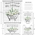 thumbnail image 5 of Brythos 4Pcs Shower Curtain Set,Complete Accessory Set Bathroom Rug Set,High-Efficiency Waterproof Materials Bathroom Sets,Style13,72"X72", 5 of 6