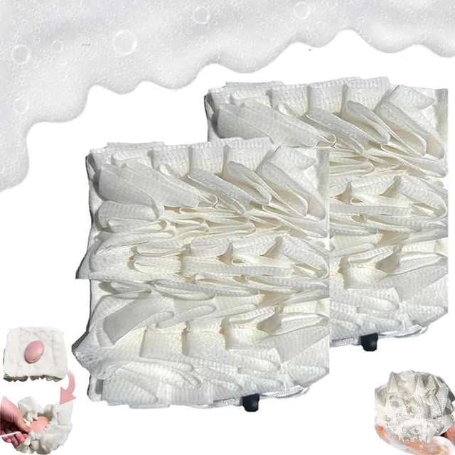 Loufee, Loufee Loofah Washcloth, The Leeffa Soft Loofah and Washcloth, 2 en 1 paño de ducha para exfoliar, Luffa Back Scrubber para ducha (2PCS-A)