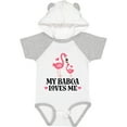 thumbnail image 3 of Inktastic My Babcia Loves Me Flamingo Girls Baby Bodysuit, 3 of 5