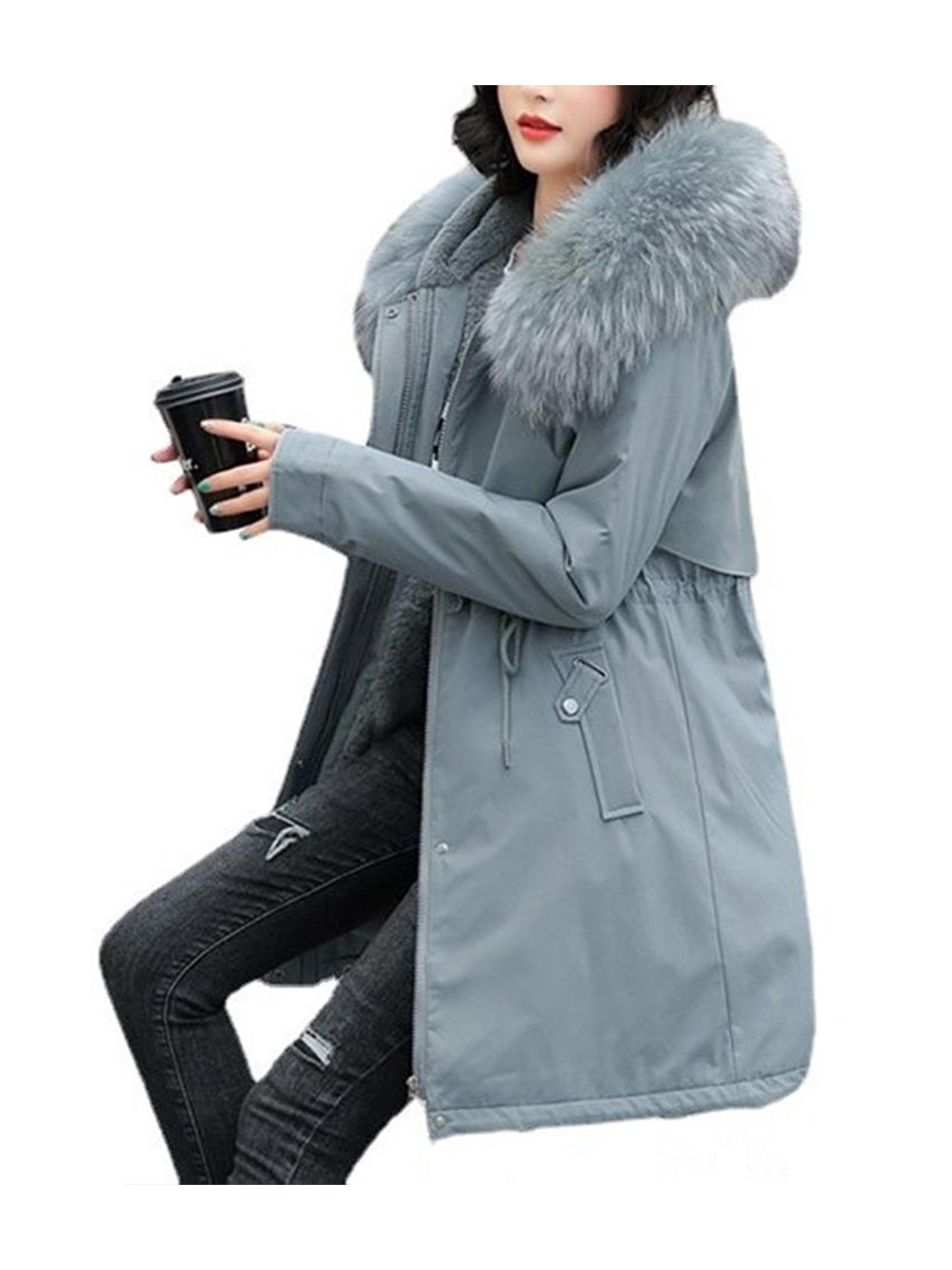 Thick Lambswool Puffer Coat Quilted 