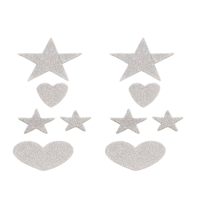 Self Adhesive Patches,10pcs Star Shape Rhinestone Star Shape Rhinestone Appliques Rhinestone Patches Rapid Response